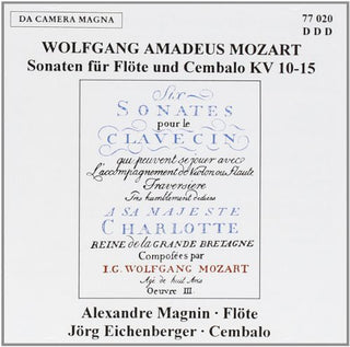the album cover for Mozart / Magnin - 6 Sons F. Flute & Cembalok