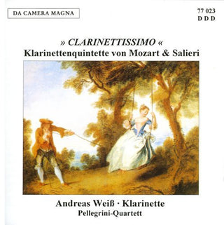 the album cover for Mozart / Weiss - Clarinetissimo
