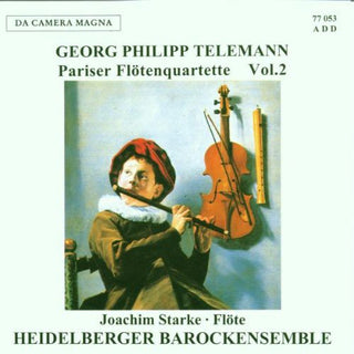 the album cover for Telemann / Starke - Pariser Floten Quartette 2