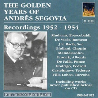 the album cover for AndrÃ©s Segovia - Golden Years of Andres