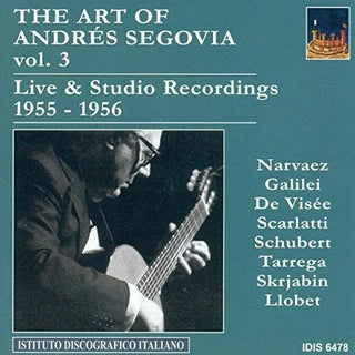 the album cover for AndrÃ©s Segovia - Art of Segovia 3