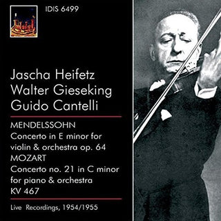 the album cover for Mendelssohn / Mozart / Gieseking - Violin Con