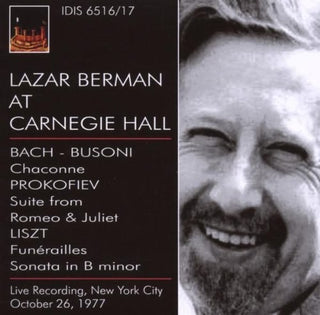 the album cover for J Bach S / Busoni - Lazar Berman