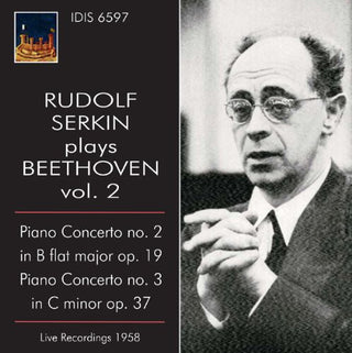 the album cover for Rudolf Serkin - Rudolf Serkin Plays Beethoven