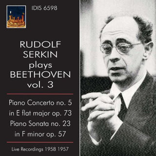 the album cover for Rudolf Serkin - Rudolf Serkin Plays Beethoven