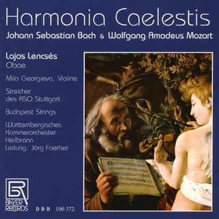 the album cover for J Bach S / Mozart / Lencses / Wco / Jaerber - Harmonia Caelestis