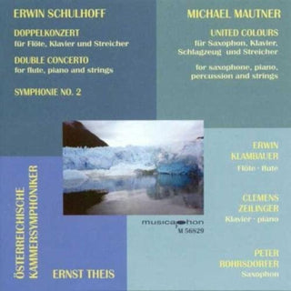 the album cover for Ernst Theis - Double Concerto for Flute Piano & Strimgs: Sym 2
