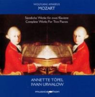 the album cover for Annette Topel - Complete Works for Two Pianos