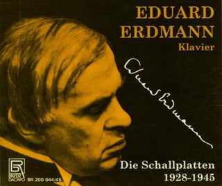 the album cover for Brahms / Erdmann - Recordings 1928-1945