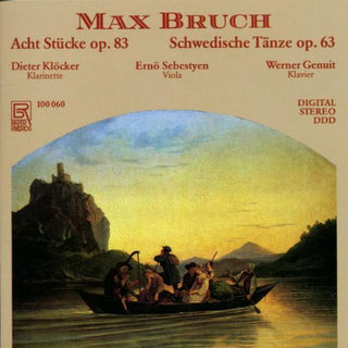 the album cover for Bruch / Klocker / Sebestyen / Genuit - 8 Pieces Op.83 Swedish Dances