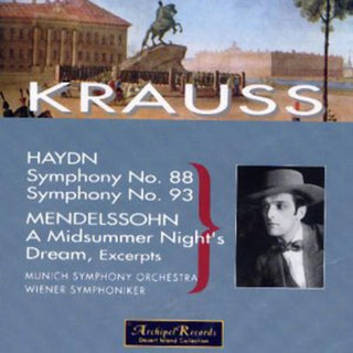 the album cover for Haydn / Krauss - Sym 88 & 93 + Mende