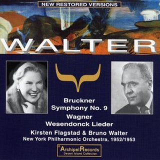 the album cover for Bruckner / Walter - Sym 9-New York Phil
