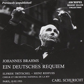 the album cover for Brahms / Schuricht - Ein Deutsches Requiem