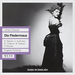 the album cover for J Strauss / Kullman - Die Fledermaus (Sung in English)
