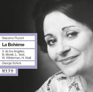 the album cover for Puccini / De Los Angeles - La Boheme: De Los Angeles