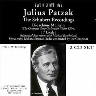 the album cover for Schubert / Lieder / Patzak - Die Schone Mullerin 17 Lieder