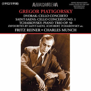 the album cover for Dvorak / Thibaud / Cortot - Gregor Piatigorksy Cellokonzer