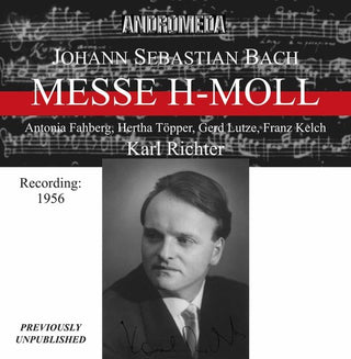the album cover for J Bach S / Richter - H-Moll Messe BWV 232