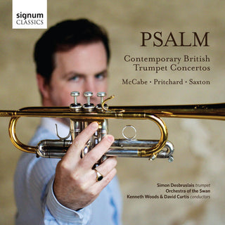 the album cover for Simon Desbruslais - Psalm-Contemporary British Trumpet Cons