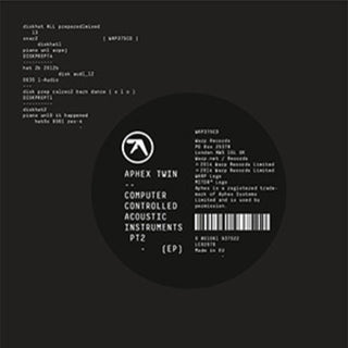 the album cover for Aphex Twin - Computer Controlled Acoustic Instruments Pt 2 [Vinyl EP]