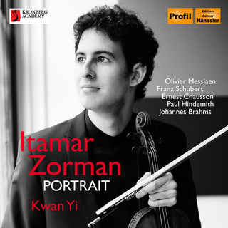 the album cover for Messian / Schubert / Chausson / Zorman / Yi - Portrait-Works for VLN & Pno