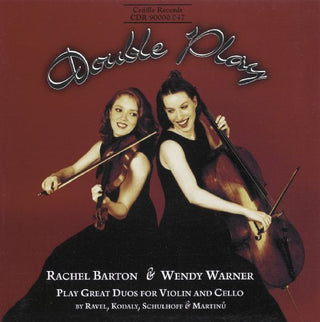 the album cover for BARTON/WARNER - Double Play Great Duos for Violin & Cello