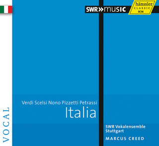 the album cover for Verdi / Swr Vocal Ensemble Stuttgart / Creed - Italia