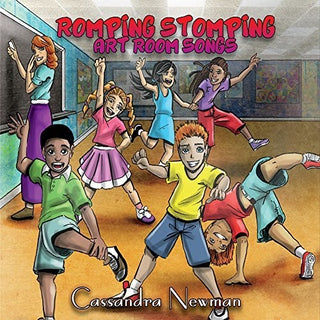 the album cover for Newman, Cassandra - Romping Stomping Art Room Songs