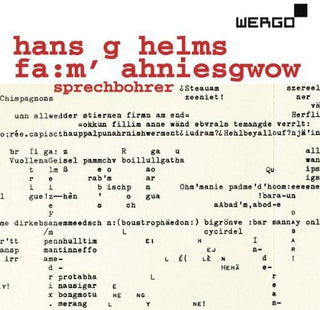 the album cover for Helms / Sprechbohrer - Fa: M' Ahniesgwow