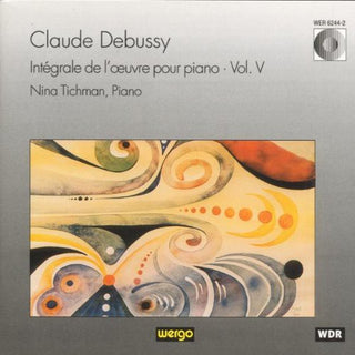 the album cover for Debussy / Tichman - Works for Piano 5