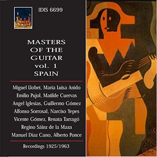 the album cover for Albeniz / Llobet / Anido / Pujol / Cuervas / Igles - Masters of Guitar - Spain 1