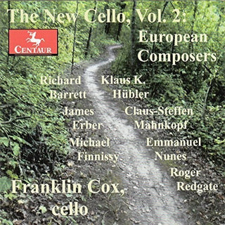 the album cover for Redgate / Franklin Cox - New Cello - European Composers 2