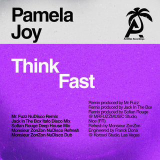 the album cover for Pamela Joy - Think Fast