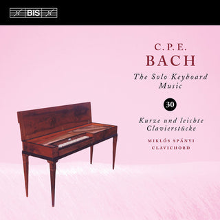 the album cover for C Bach PE / Spanyi,Miklos - Solo Keyboard Music 30
