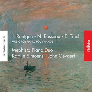 the album cover for Roentgen / Mephisto Piano Duo - Music For Piano Four Hands [Digipak]