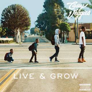 the album cover for Casey Veggies - Live and Grow