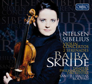 the album cover for Sibelius / Skride / Tampere Philharmonic / Rouvali - Violin Concertos
