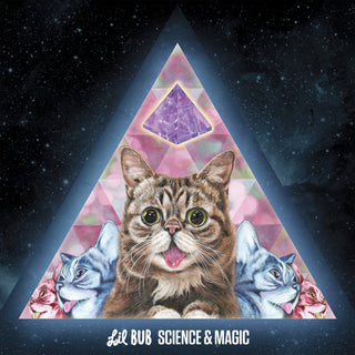 the album cover for Lil Bub - Science & Magic: A Soundtrack to the Universe