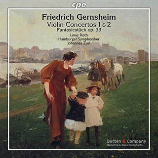 the album cover for Gernsheim / Roth / Hamburger Symphoniker Orch - Gernsheim: Violin Concertos