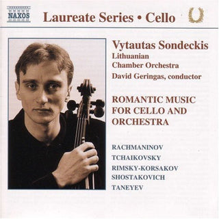 the album cover for Vytautas Sondeckis - Romantic Music for Cello [Laureate Series: Cello]
