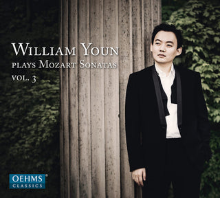 the album cover for Mozart / Youn - William Youn plays Mozart Sonatas, Vol. 3