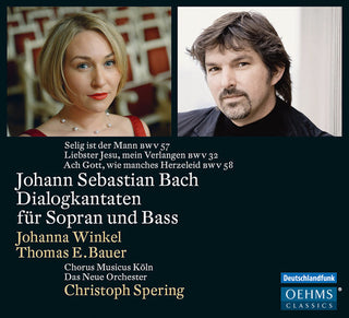 the album cover for J Bach S / Winkel / Chorus Musicus Cologne - Bach: Dialogue Cantatas for Soprano & Bass