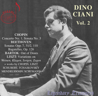the album cover for Dino Ciani - Piano Music Vol. 2