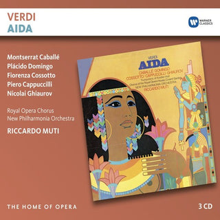 the album cover for Riccardo Muti - Aida