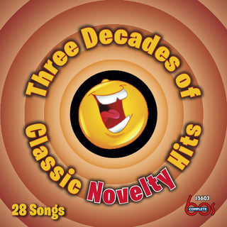 the album cover for Three Decades Of Classic Novelty Hits / Various - Three Decades of Classic Novelty Hits