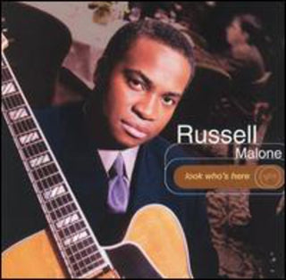 the album cover for Russell Malone - Look Who's Here