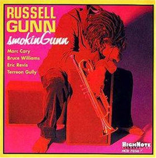 the album cover for Russell Gunn - Smokingunn