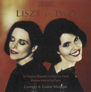 the album cover for Georia Mangos & Louise - Liszt for 2
