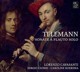 the album cover for Telemann / Lorenzo Cavasanti / Ciomei,Sergio - Sonate a Flauto Solo