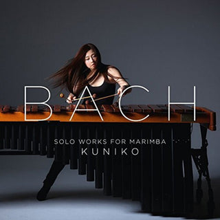 the album cover for Kuniko - Bach: Solo Works for Marimba